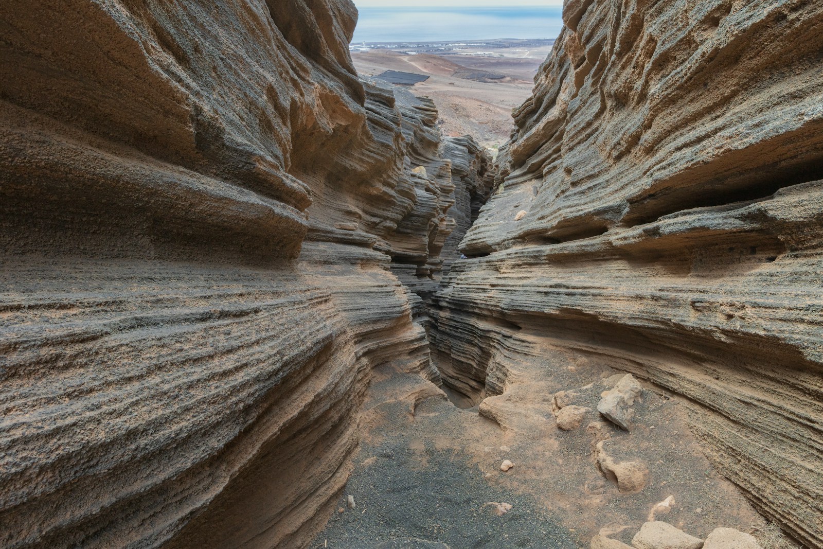 Photo by Jordi Vich Navarro A view of a narrow canyon in the desert